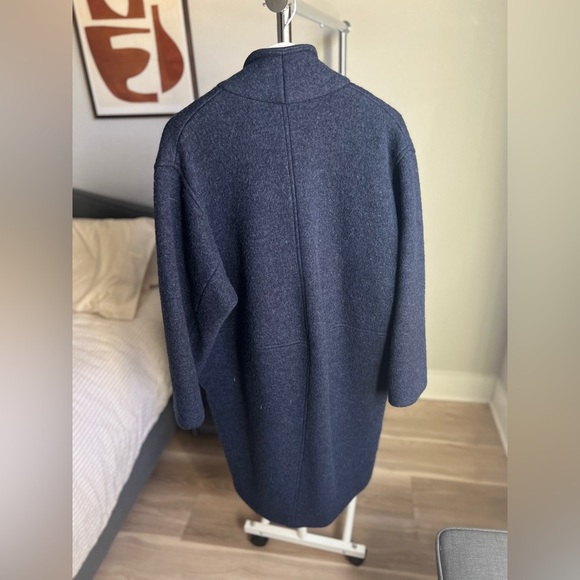 Mara Hoffman Clementine Coat – Navy Boiled Wool – Size XS - Picture 6 of 11